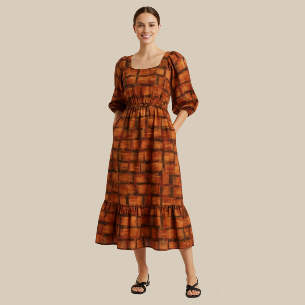 Bohemian Chic Maxi Dress with A Vibrant Print - Image 2