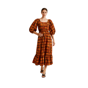 “Bohemian chic vibrant print maxi dress – Jhanvi Fashion”