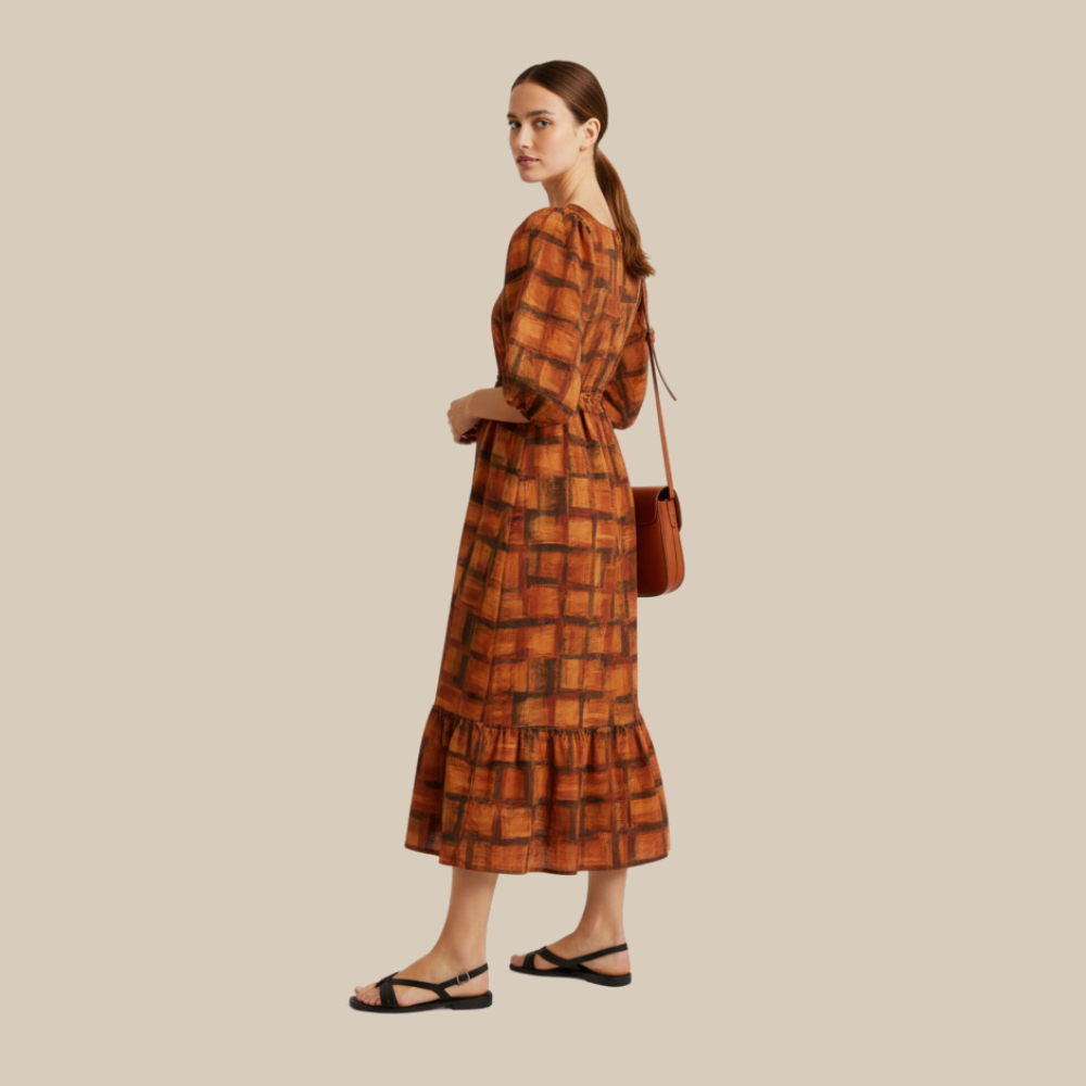 Bohemian Chic Maxi Dress with A Vibrant Print - Image 4