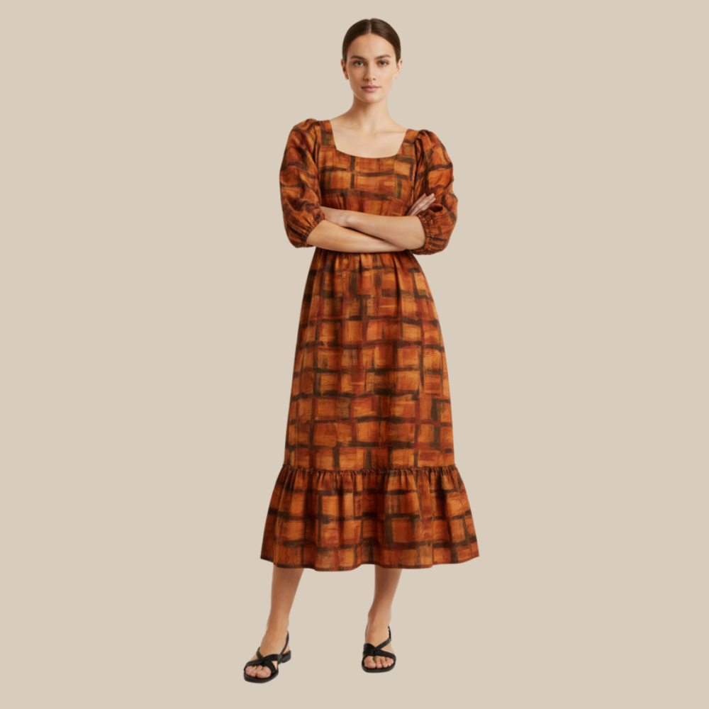 Bohemian Chic Maxi Dress with A Vibrant Print - Image 3