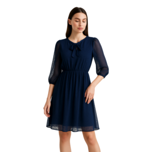 “Casual light blue midi dress for women – Jhanvi Fashion”