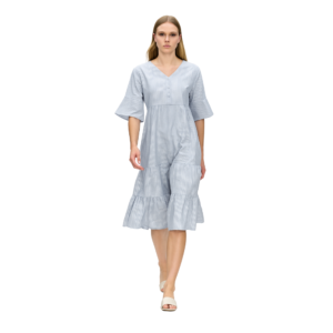 “Casual light blue midi dress for women – Jhanvi Fashion”