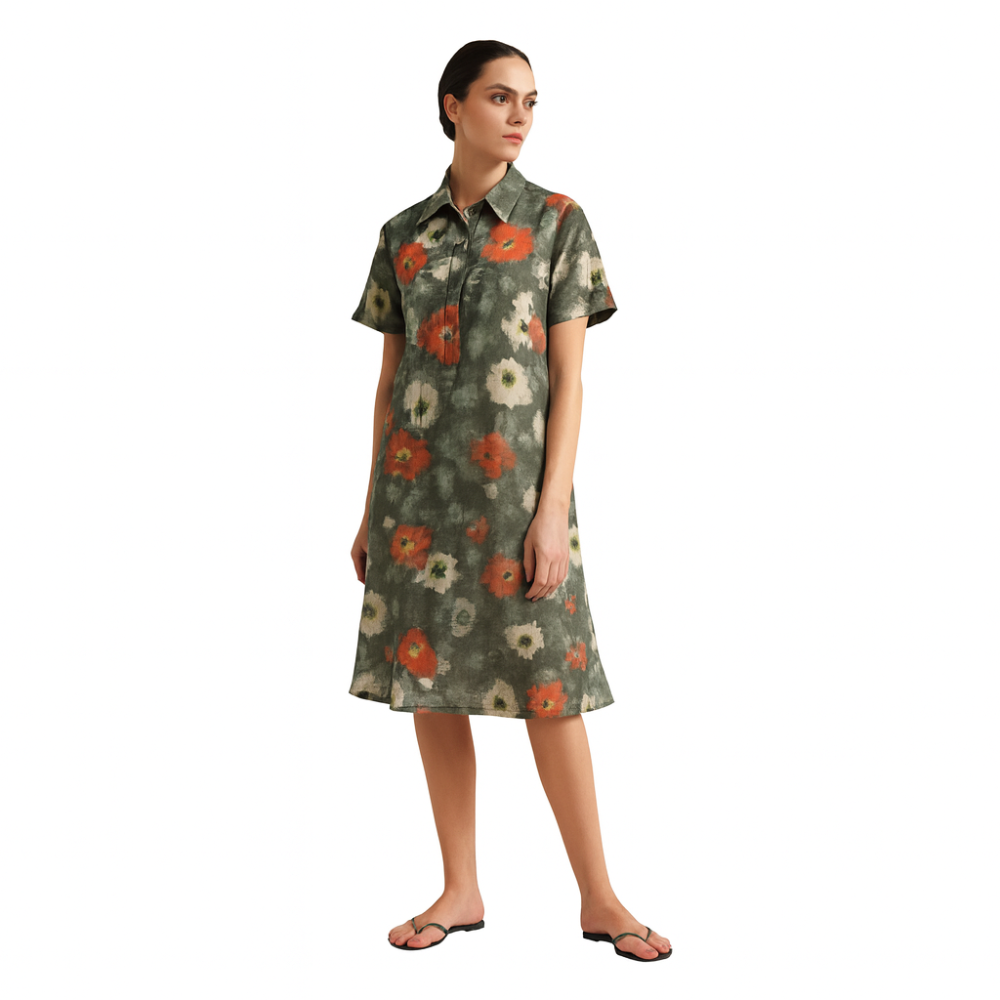 Effortless Chic With This Floral Shirt Dress - Image 2
