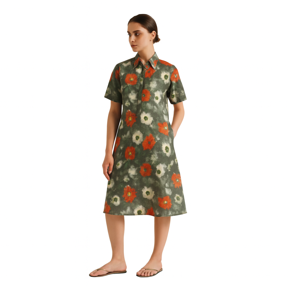 Effortless Chic With This Floral Shirt Dress - Image 3