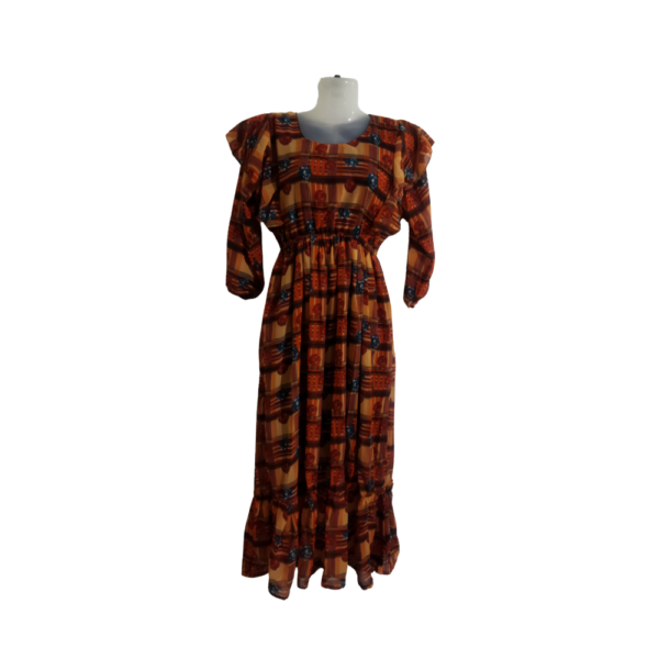 Bohemian Chic Maxi Dress with A Vibrant Print
