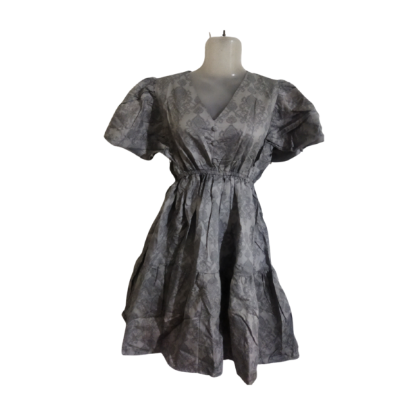 Effortless Chic With This Grey Tiered Dress