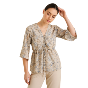 “Romantic floral print boho top women – Jhanvi Fashion”