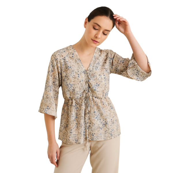 “Romantic floral print boho top women – Jhanvi Fashion”