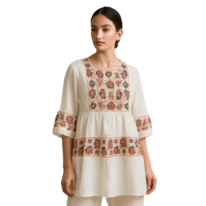 “Printed white top women – Jhanvi Fashion”