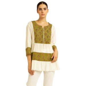 “Soft white cotton top women – Jhanvi Fashion”