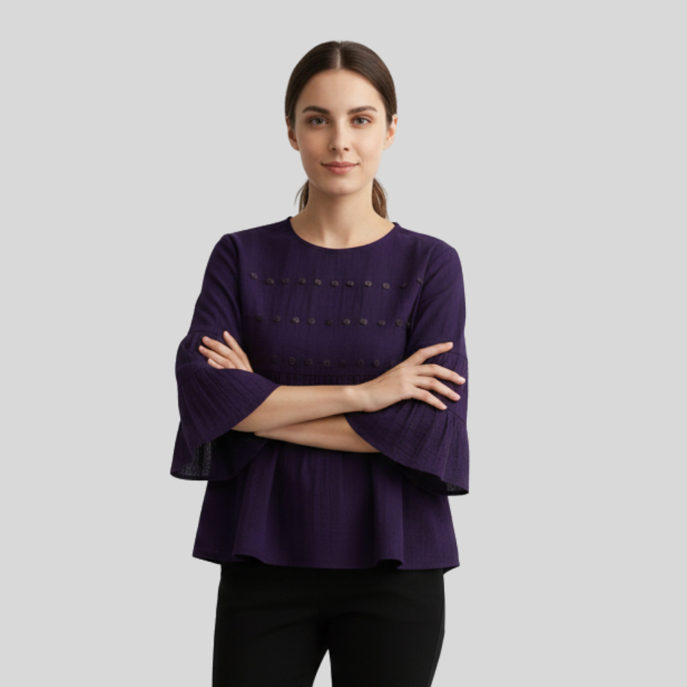 Simple purple Top - Image 4