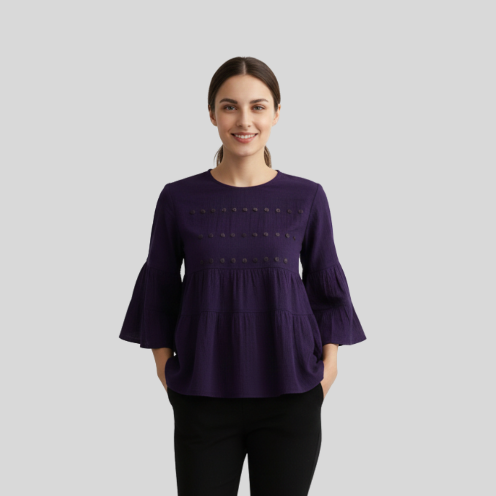 Simple purple Top - Image 3