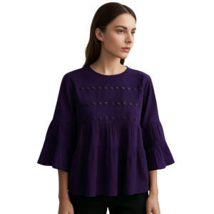 “Simple purple top women – Jhanvi Fashion”