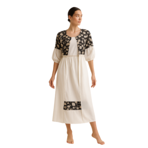 Two-tone floral midi dress for women – Jhanvi Fashion”