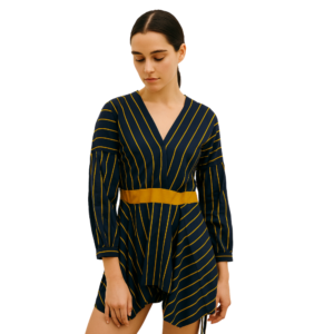 “Black and white striped top for women – Jhanvi Fashion”