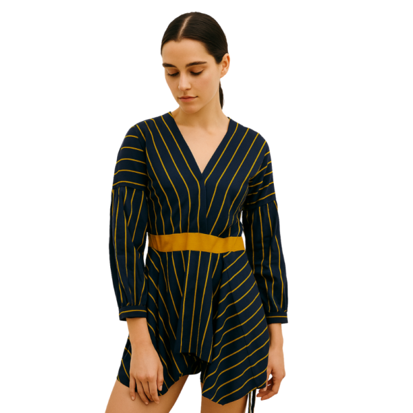 “Black and white striped top for women – Jhanvi Fashion”