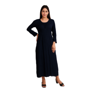 “Embroidered blue dress women – timeless elegance – Jhanvi Fashion”