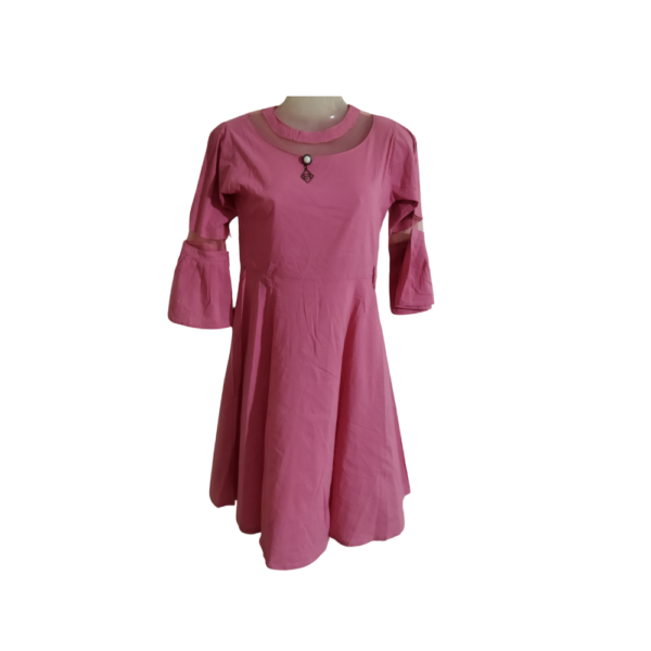 Elegant Pink Midi Dress