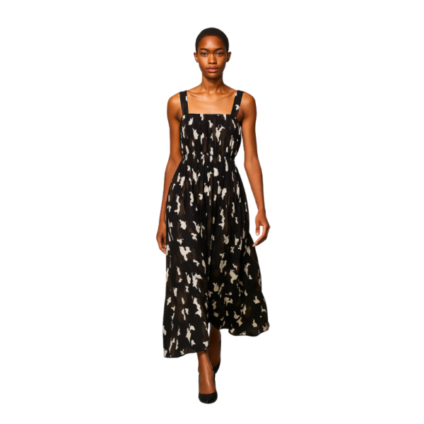 “Military print spaghetti strap dress for women – Jhanvi Fashion”