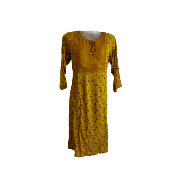 Effortless Elegance With This Mustard Yellow Floral Dress