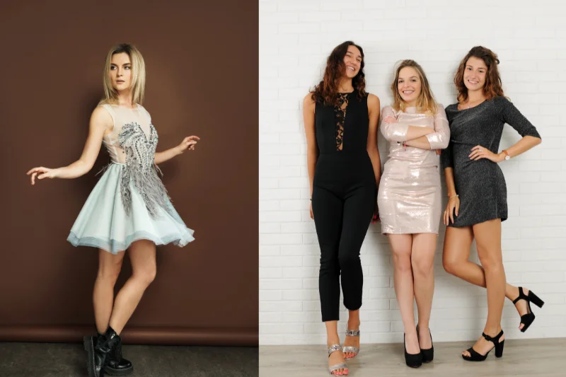 Midi Dress for Women Party Wear