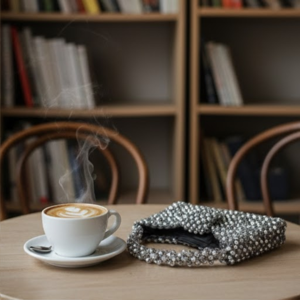 Luxury Handmade Crystal Beaded Evening Handbag for Women - Image 3