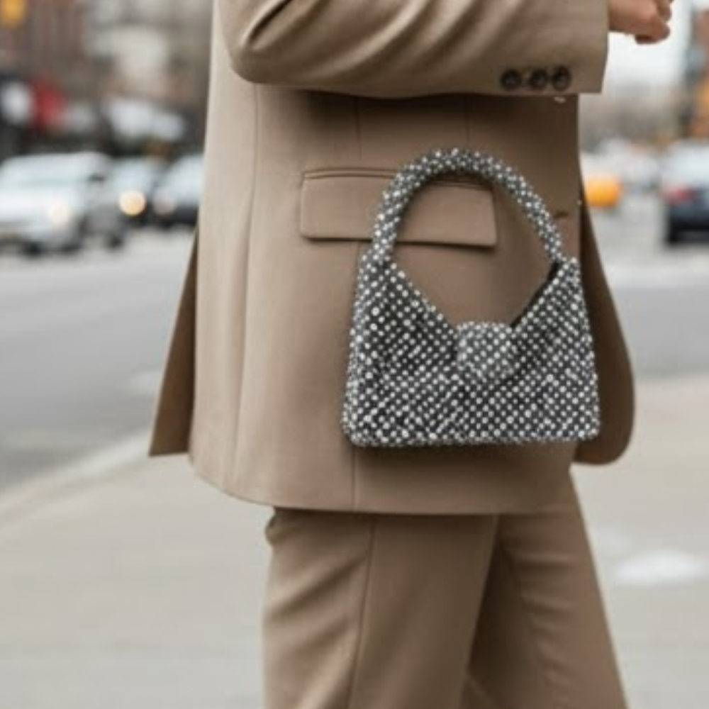 Luxury Handmade Crystal Beaded Evening Handbag for Women - Image 4